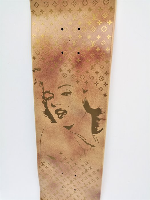 Image 3 of Brother X (1969) - Louis Vuitton / Marilyn Monroe Skateboard Deck 8.5"