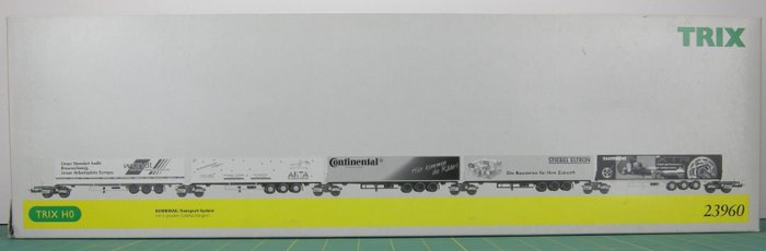 Image 3 of Trix H0 - 23960 - Freight wagon set - 5-piece set "Kombirail" - DB
