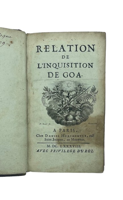 Image 2 of Charles Dellon - Relation de l'Inquisition de Goa - 1688