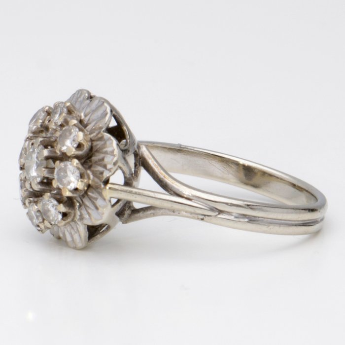 Image 3 of No Reserve - 18 kt. White gold - Ring - 0.05 ct Diamond - Diamonds