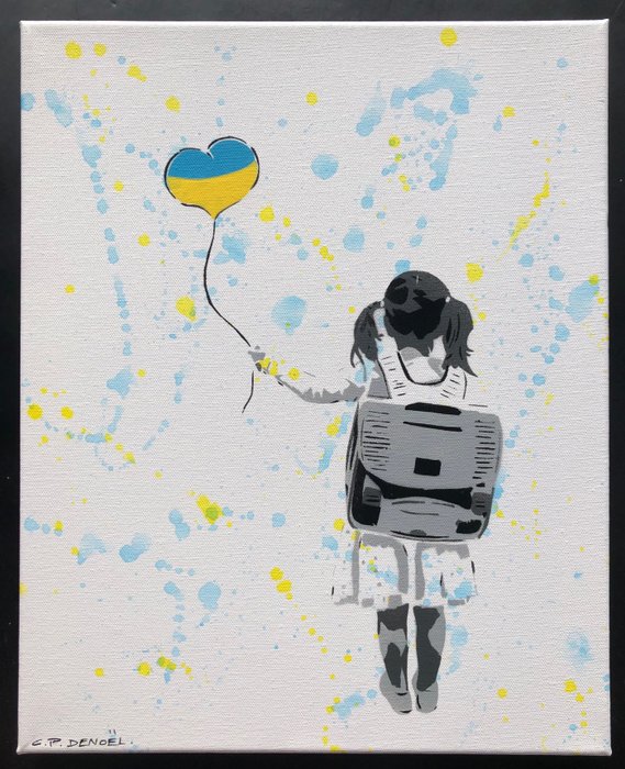 Image 3 of CANNED (Charlotte Parenteau-Denoël) - Little Girl with Ukraine - one year