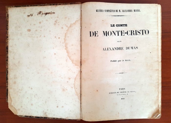 Image 2 of Alexandre Dumas - Le Comte de Monte-Cristo - 1846