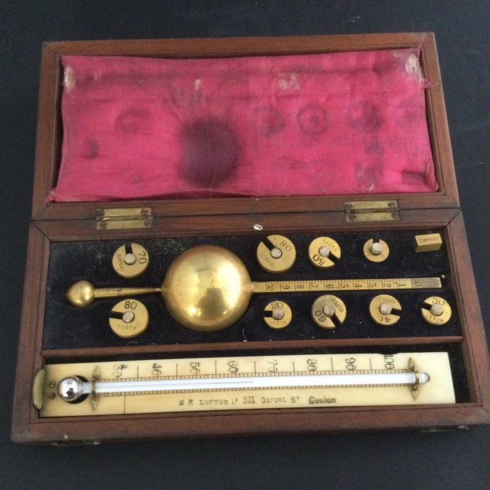 Preview of the first image of Sikess hydrometer - Brass - around 1900.