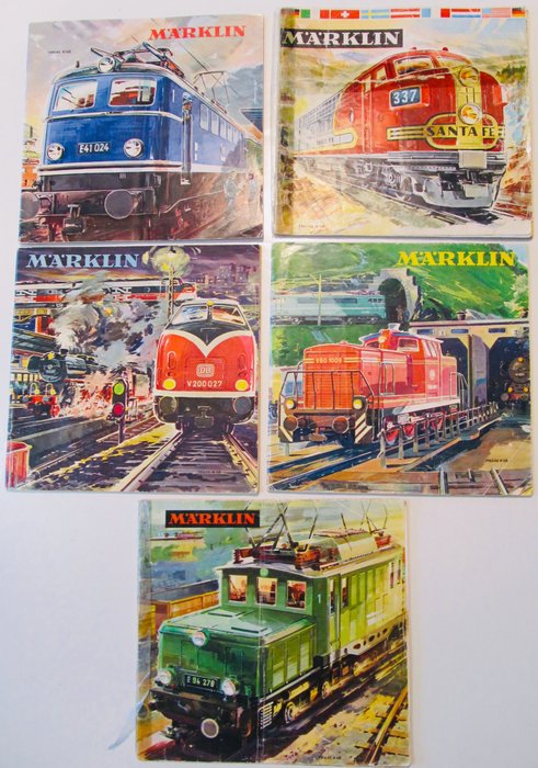 Preview of the first image of Märklin H0 - 1960/61 H, 1961/62 H, 1962/63 H, 1963/64 H, 1964/65 H - Catalogs 1960, 1961, 1962, 196.