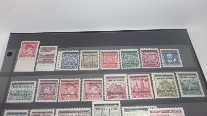 Image 3 of German Empire 1939/1944 - Bohemia and Moravia – complete collection and additions - A1/B1/1-142/1-2