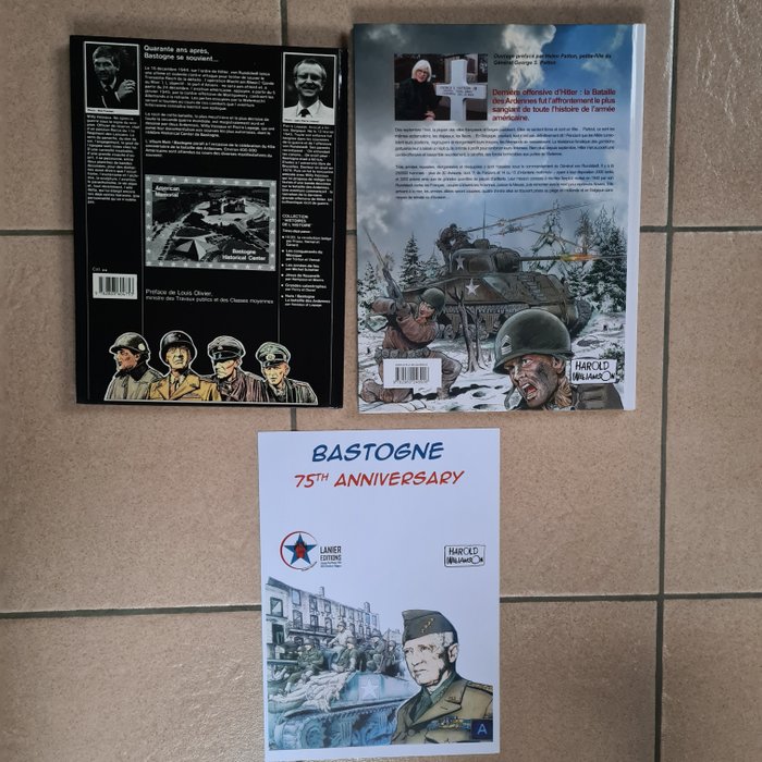 Image 3 of La Bataille des Ardennes - 2 Albums + 2x dédicace + affiche - 2x C - First edition - (1984/2019)