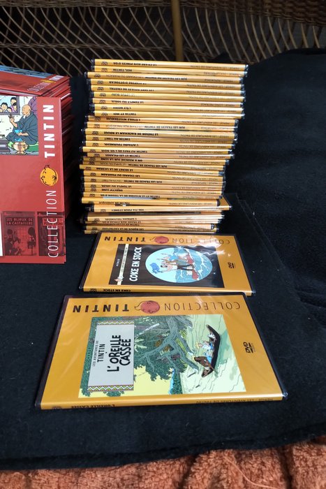 Image 3 of Tintin - Ensemble de 34 DVD + 34 livrets - Série complète
