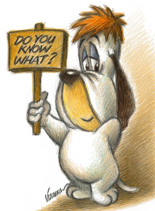 Preview of the first image of Droopy : - Do You Know What? - Original drawing by Joan Vizcarra - Pencil Art - Original Artwork.