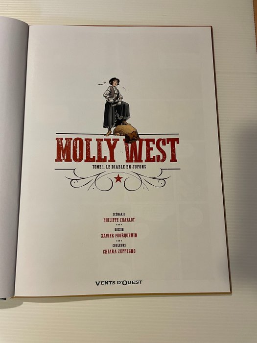 Image 3 of Molly West T1 - Le Diable en jupons + dédicace + story board original - C - First edition - (2022)