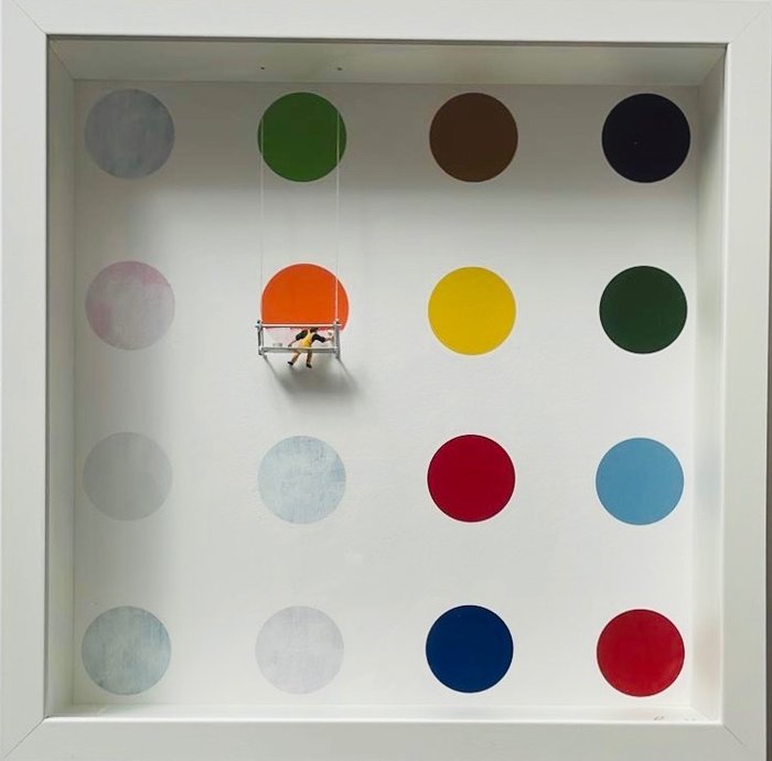 Preview of the first image of Roy's People - Scrubbed Out Spots (Tribute to Damien Hirst).
