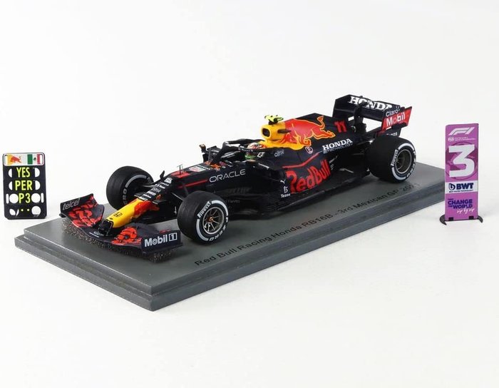 Image 2 of Spark - 1:43 - Red Bull Racing Honda RB16B 3rd Mexican GP 2021 - Sergio Perez