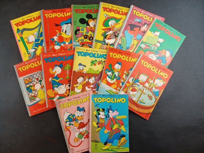 Preview of the first image of Topolino Libretto - 13x Albi Assortiti - Softcover - First edition - (1962/1964).