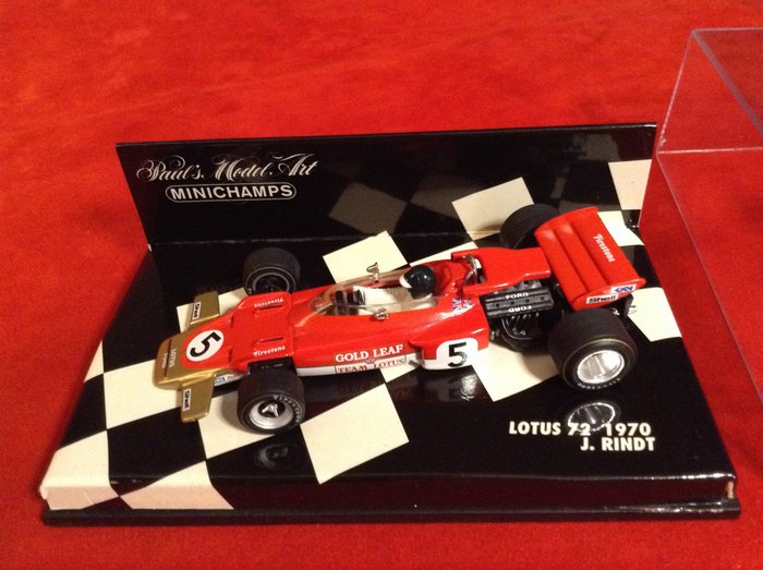 Image 2 of MiniChamps - 1:43 - ref. #700005 Lotus Ford 72 F.1 winner UK GP 1970 #5 Jochen Rindt -- World Champ