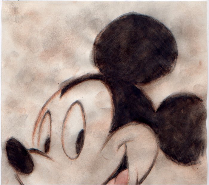 Image 2 of Mickey Mouse - Signed Original Watercolour Drawing by Xavi - First edition (2023)