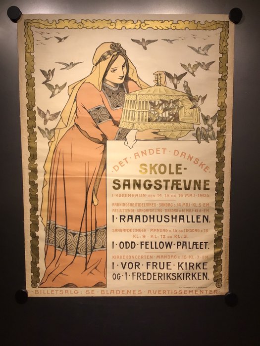 Preview of the first image of Franz Schwarz - Danish song contest 1905 Copenhague - Poster (1).