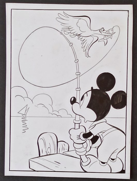 Preview of the first image of G. B. Carpi - "Topolino" da Diario Disney 1968/69 - Original illustration by Giovan Battista Carpi.