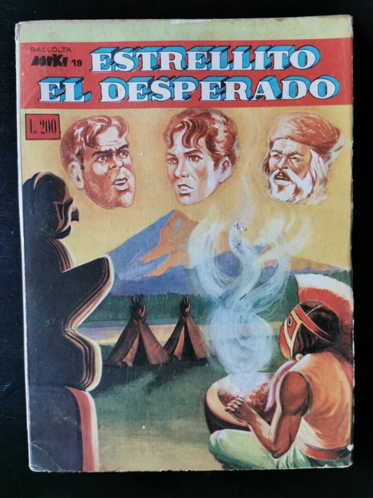 Preview of the first image of RaccoltaMiki n. 19 - "Estrellito El Desperado" originale - Stapled - First edition.