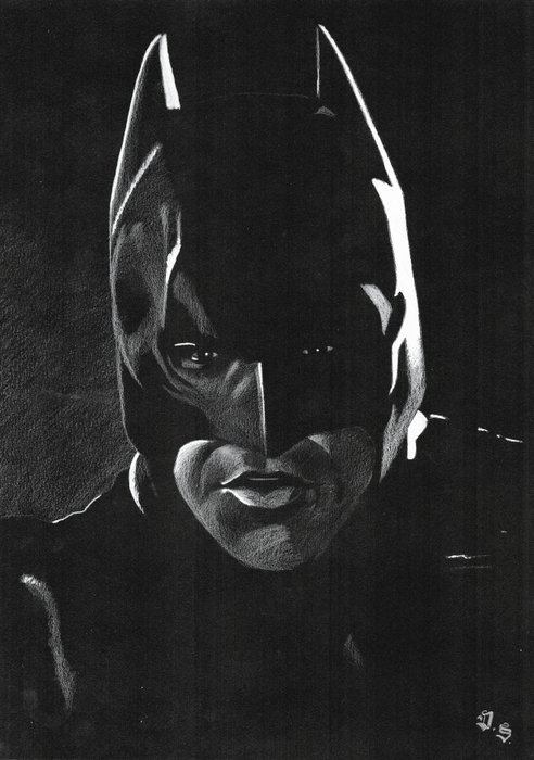 Image 2 of Batman - Original Painting By Diego Septiembre - Acrylic Artwork - Signed - Original Art