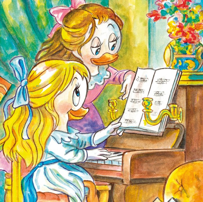 Image 3 of April, May & June Inspired By Renoir's "Two Girls at the Piano" (1892) - Fine Art Giclée Signed By