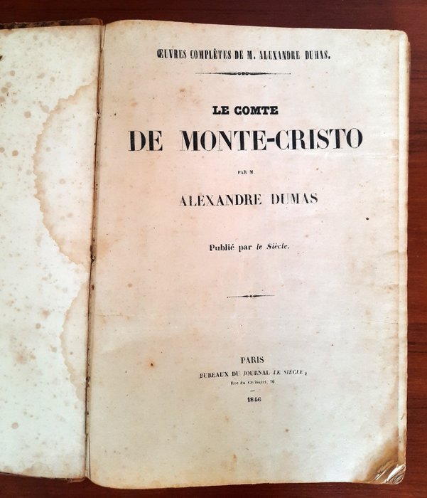 Preview of the first image of Alexandre Dumas - Le Comte de Monte-Cristo - 1846.