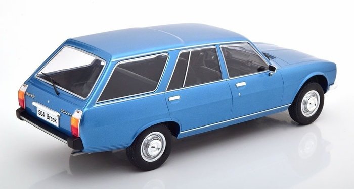 Image 2 of Modelcar Group - 1:18 - Peugeot 504 Break GR - 1975/1978 - blue metallic