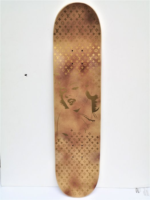 Image 2 of Brother X (1969) - Louis Vuitton / Marilyn Monroe Skateboard Deck 8.5"