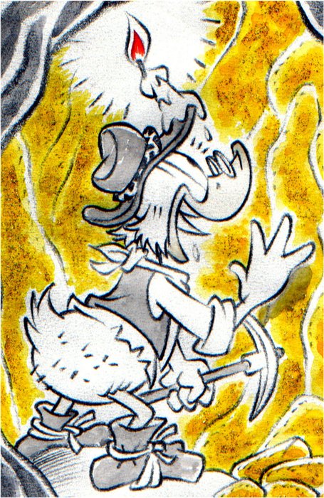 Image 3 of Uncle Scrooge - That's a proper goldmine! - Original draw by Xavi - First edition (2023)