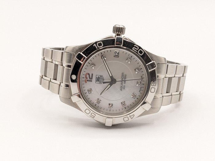 Preview of the first image of TAG Heuer - Aquaracer 300m Madre Perla con Diamantes - WAF1312 - Women - 2011-present.