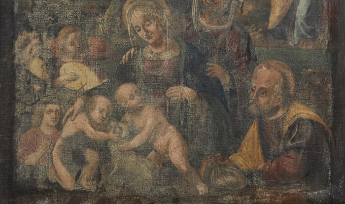 Image 3 of Italienische Schule (XVI) - Madonna mit Kind, Johannes der Täufer mit dem Lamm, St. Anna, St. Josep