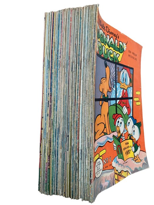 Image 2 of Donald Duck Weekblad 1 - 52 - Jaargang 1957 - Stapled - First edition