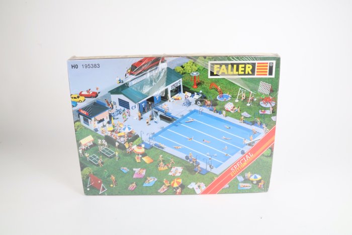 Image 2 of Faller H0 - 190282/195383 - Scenery - Swimming pool and playground, unopened