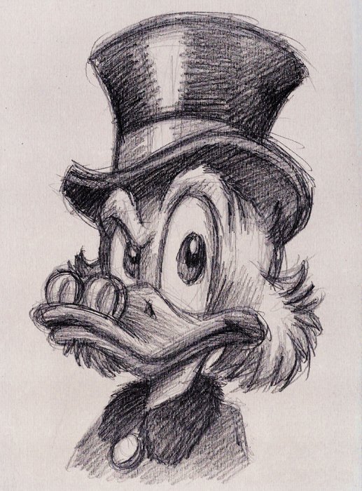 Image 3 of Scrooge McDuck, Donald, Daisy & Goofy - Fine Art Giclée - Joan Vizcarra Signed - Artist Edition - U