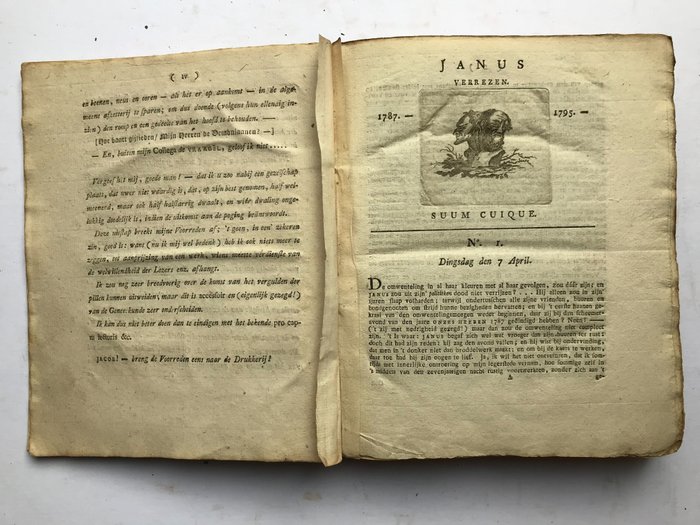 Image 3 of [Johannes Kinker/ Peterus de Wacker Van Zon] - Janus: Suum Cuique - 1747/1787
