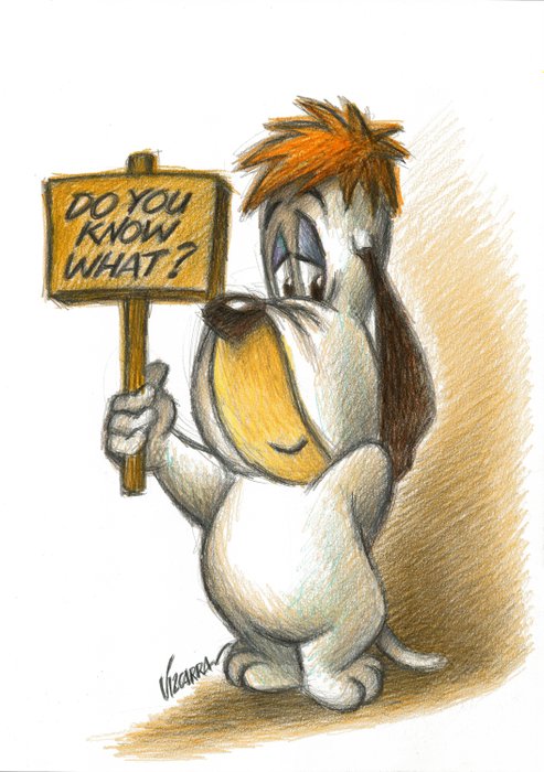 Image 3 of Droopy : - Do You Know What? - Original drawing by Joan Vizcarra - Pencil Art - Original Artwork