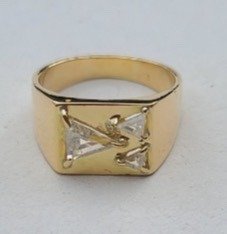 Preview of the first image of 18 kt. Yellow gold - Ring - 0.70 ct Diamond - Diamonds.