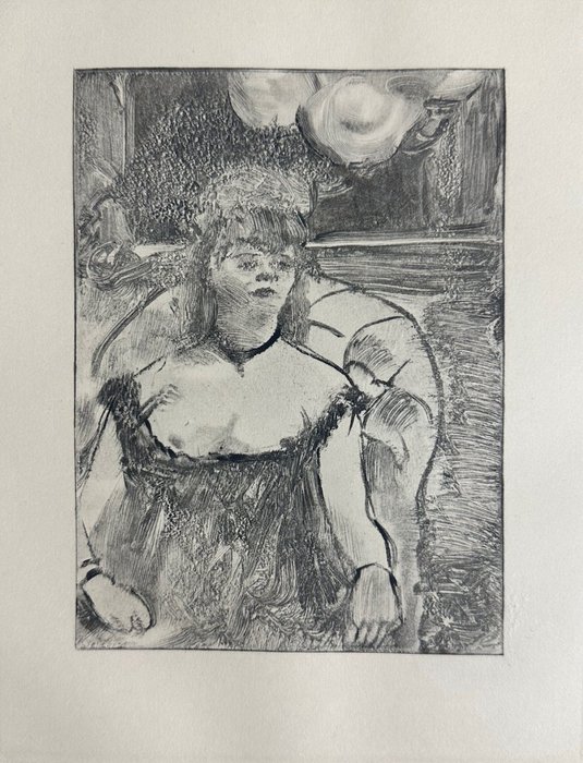 Preview of the first image of Edgar Degas (1834-1917), after - Femme au fauteuil.