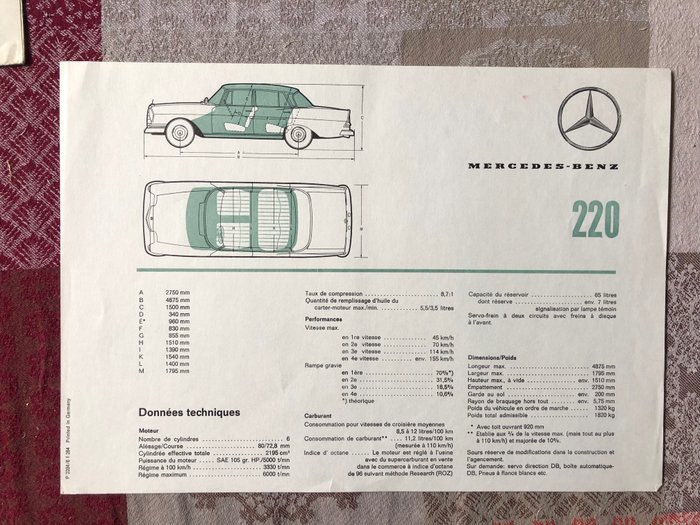 Image 3 of Documentation - Documentations Mercedes - Mercedes-Benz - 1960-1970