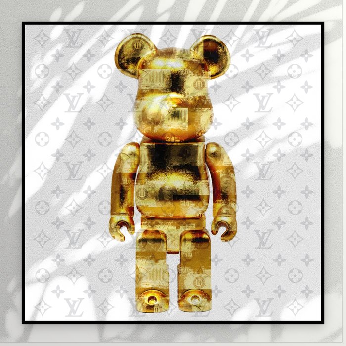 Preview of the first image of DALUXE ART - Louis Vuitton x Gold Bearbrick.