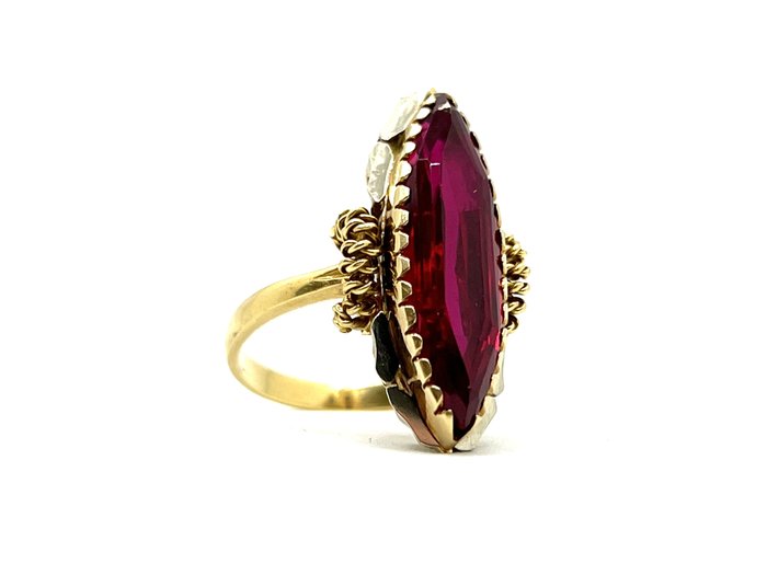 Image 2 of 18 kt. Pink gold - Ring - 7.25 ct Ruby