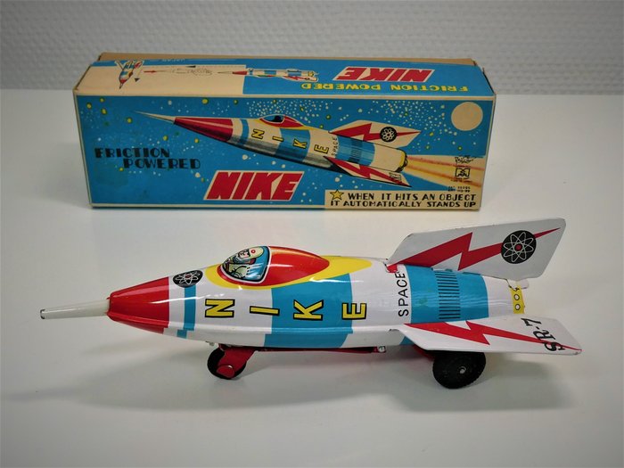 Preview of the first image of Masuya Toys (Japan) # - tin "NIKE SPACE ROCKET" in Original Box. - 1960-1969 - Japan.