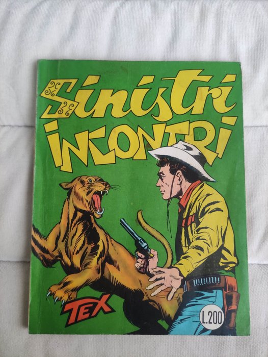 Preview of the first image of Tex n. 34 - "Sinistri incontri" - Stapled - First edition - (1963).
