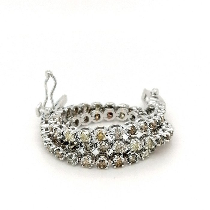 Image 2 of ***no reserve price* White gold - Tennis bracelet - 2.01 ct Diamond