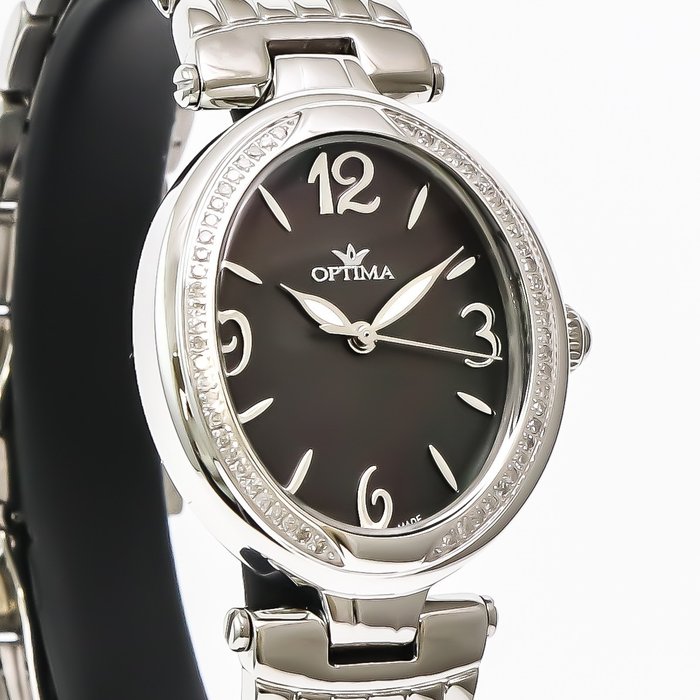 Preview of the first image of Optima - Swiss Diamond Watch - OSL395-SS-D-8 - "NO RESERVE PRICE" - Women - 2011-present.