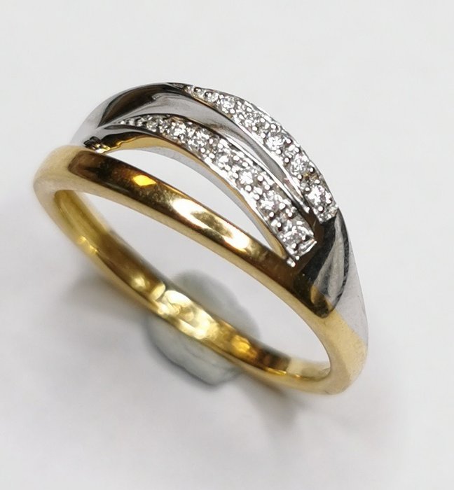 Image 2 of NO RESERVE - 18 kt. Gold - Ring - Diamonds