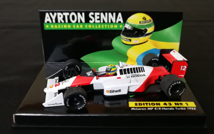 Image 3 of MiniChamps - 1:43 - McLaren MP 4/4 Honda Turbo 1988 Ayrton Senna