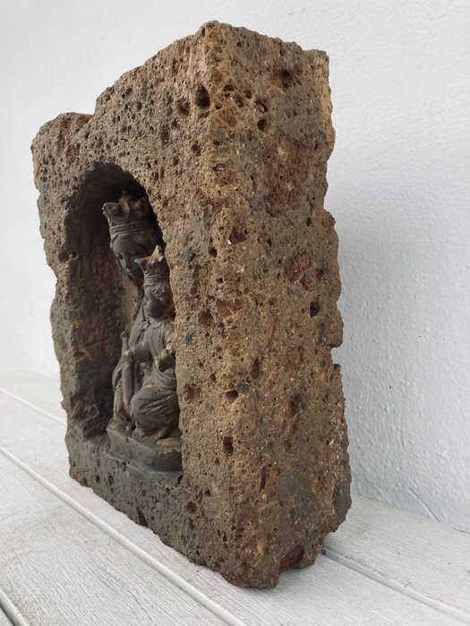 Image 3 of Sculpture, Virgin and child - Limestone - 21st century