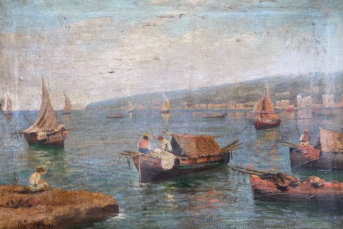 Preview of the first image of Radames Scoppa (1877-1957) - Nel Golfo di Napoli.