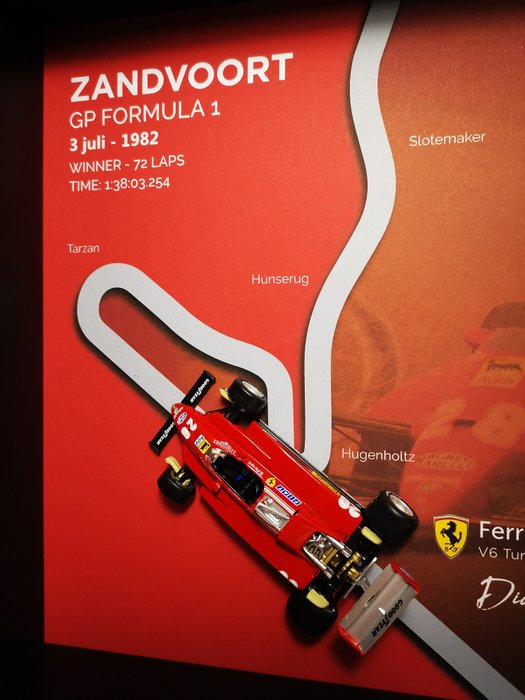 Image 3 of Decorative object - 3D Race Art Ferrari 126 C2 Chassis#060 - Ferrari - After 2000