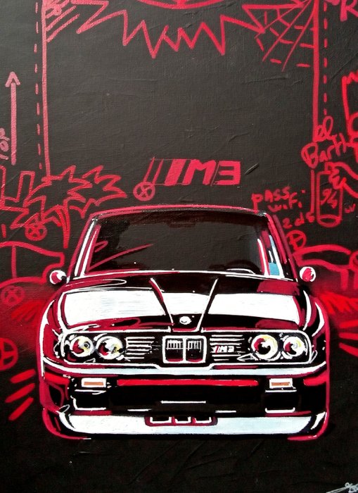 Image 2 of Picture/artwork - BMW M3, Original painting, Gerald Baes - BMW - After 2000