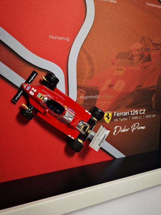 Image 2 of Decorative object - 3D Race Art Ferrari 126 C2 Chassis#060 - Ferrari - After 2000